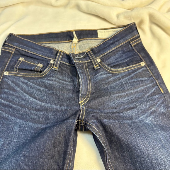 rag & bone Pants - rag & bone Deep Blue Skinny Jeans